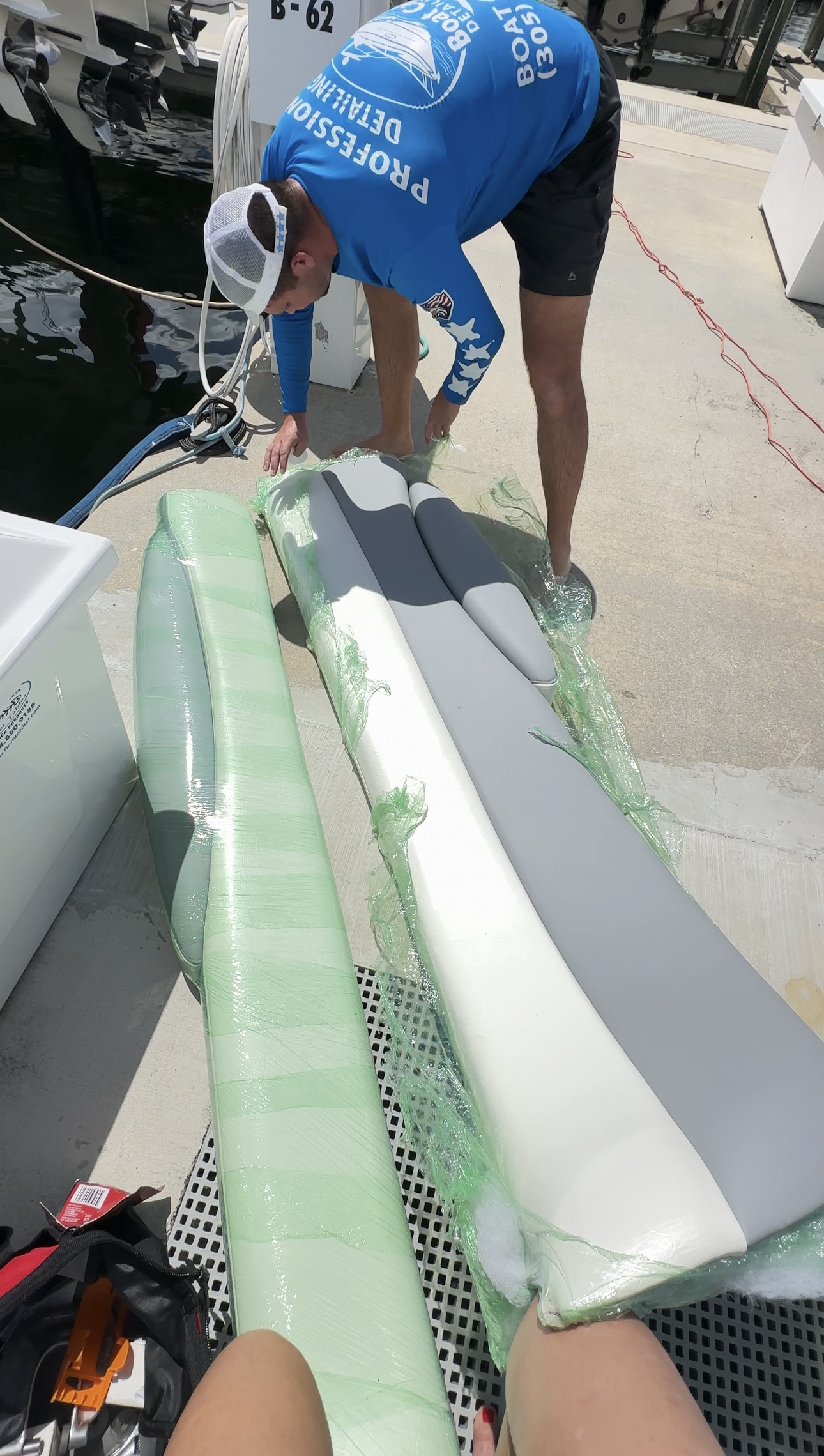 Custom Boat Cushion Foam Replacement