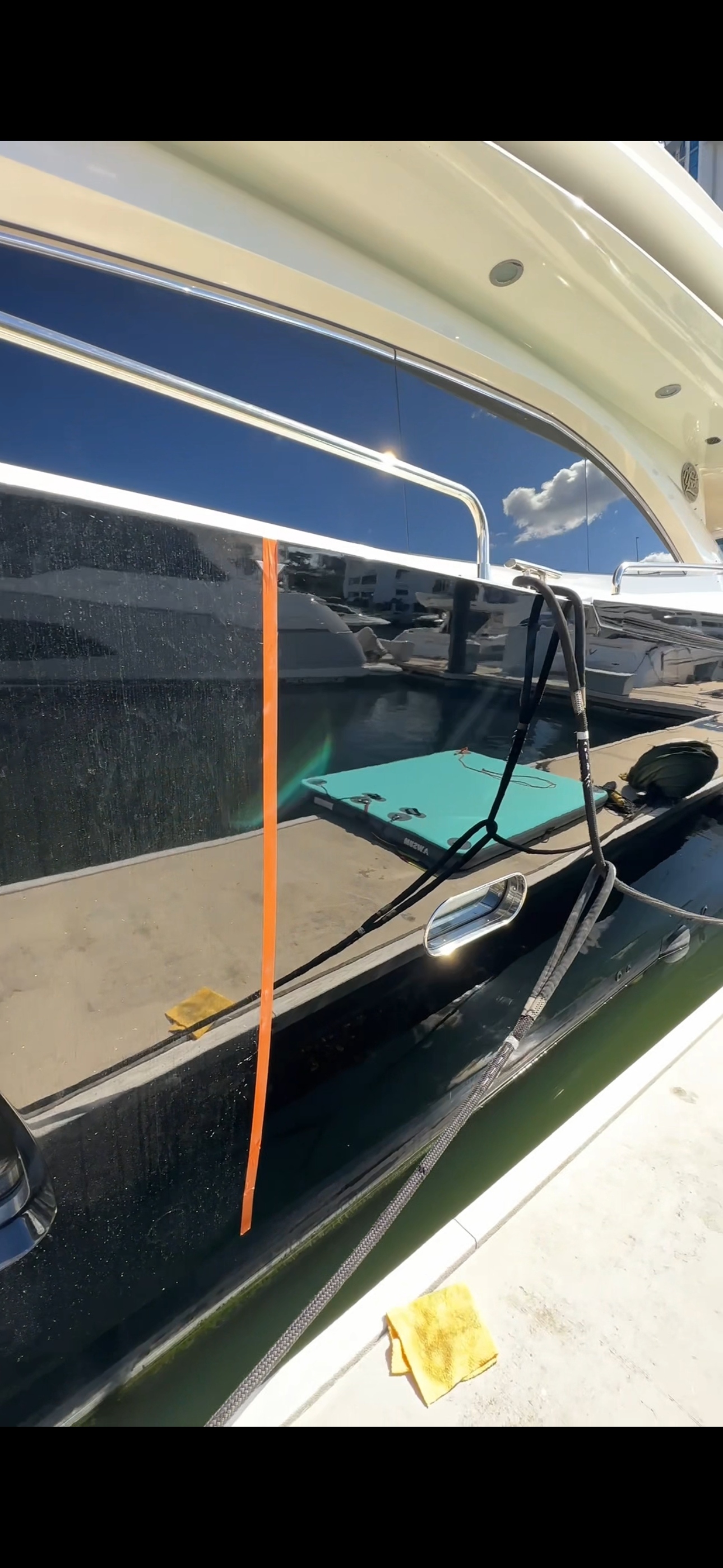 Professional boat window cleaning